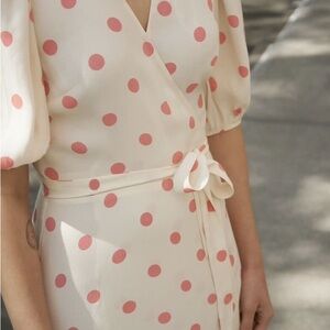 Polka Dot Wrap Dress